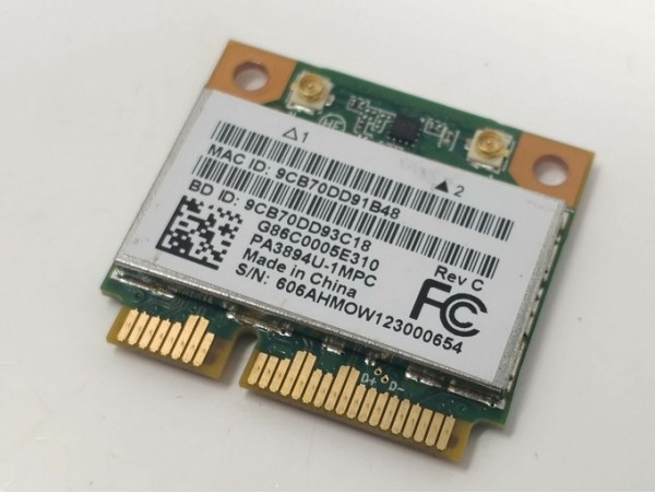 ATHEROS WLAN + BLUETOOTH za prenosnik TOSHIBA PORTEGE C850-178 Z830 PORTEGE Z830-10F PT224E  / DEMO